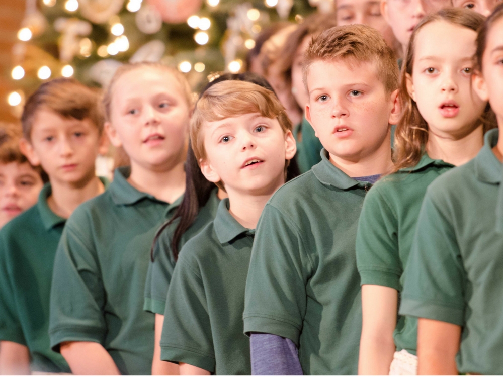 Children singing in choir